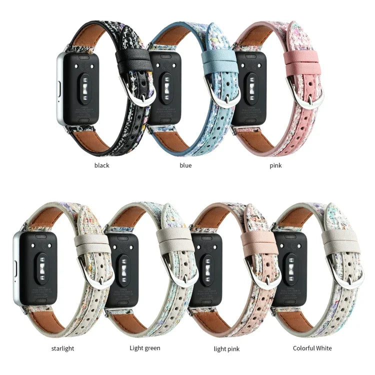 ウールレザーウォッチバンド、Samsung Galaxy Fit 3用