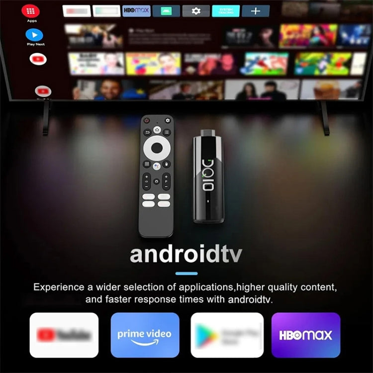 LEMFO DQ10 Allwinner H618 クアッドコア ARM Cortex A53 8K HD Android TVスティック、2GB+16GB