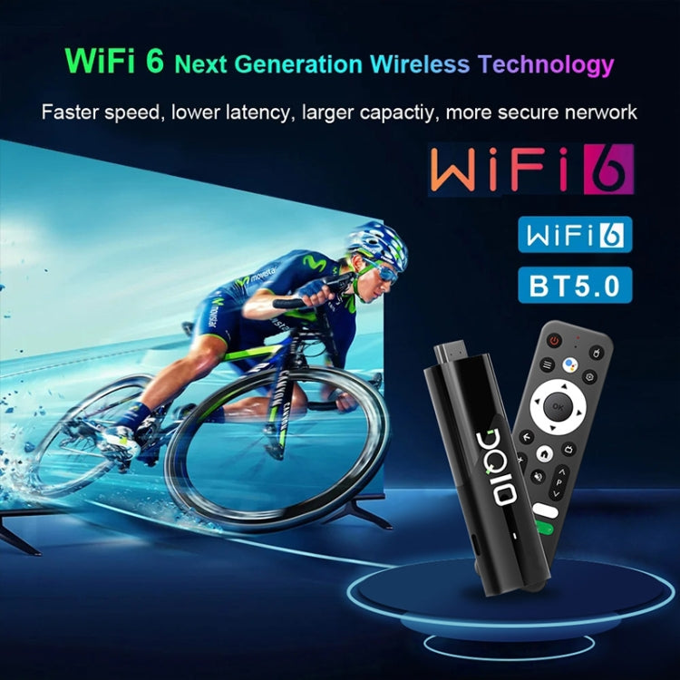 LEMFO DQ10 Allwinner H618 クアッドコア ARM Cortex A53 8K HD Android TVスティック、2GB+16GB