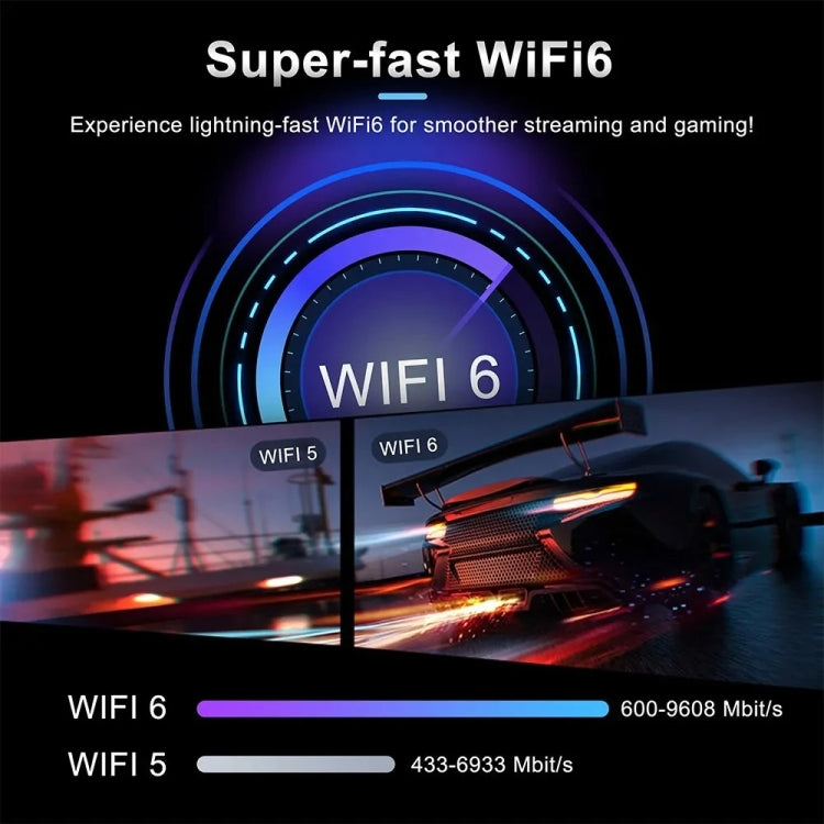 LEMFO DQ10 Allwinner H618 クアッドコア ARM Cortex A53 8K HD Android TVスティック、2GB+16GB