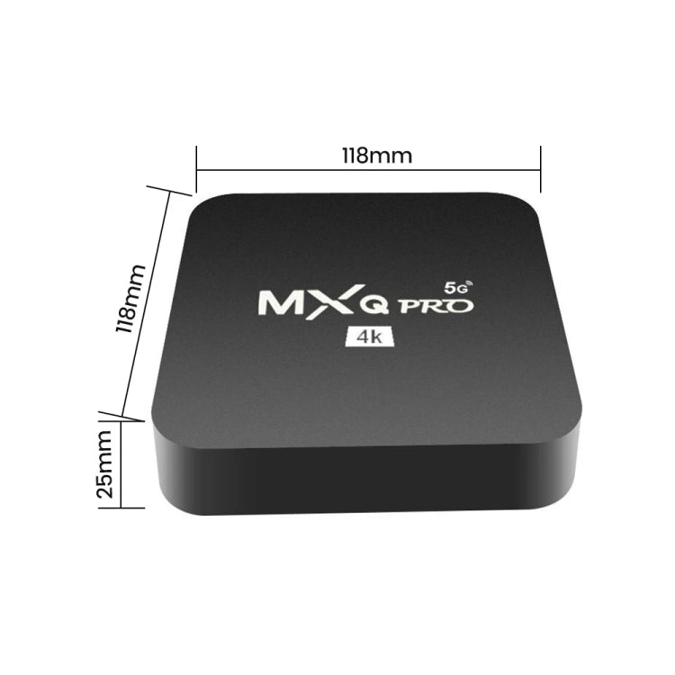 MXQ Pro RK3228A クアッドコアCPU 4K HD ネットワークセットトップボックス、2GB+16GB