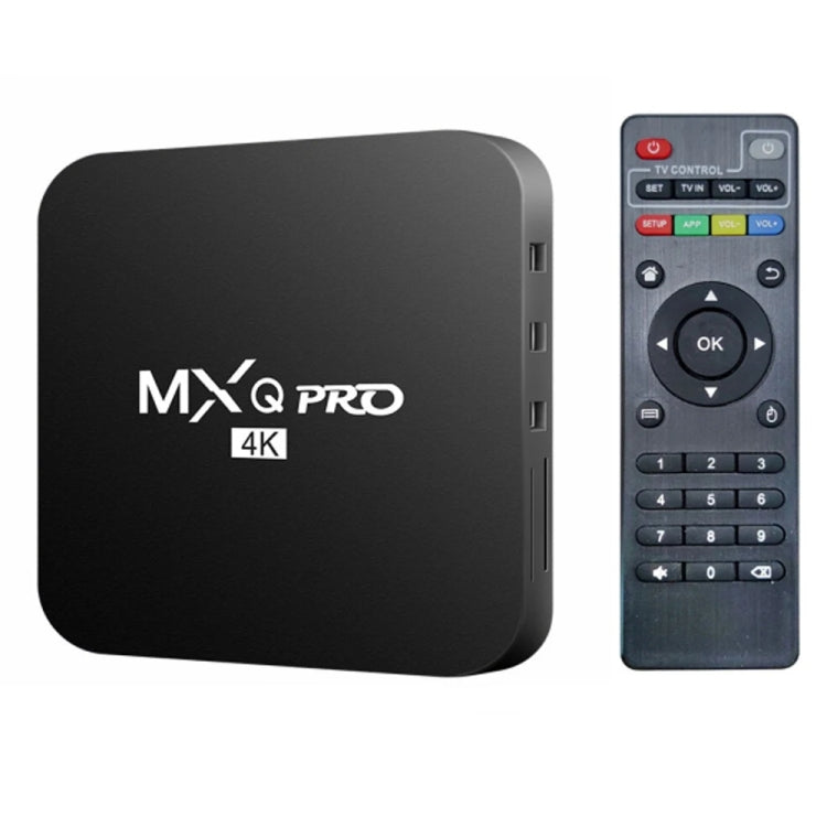 MXQ Pro RK3228A クアッドコアCPU 4K HD ネットワークセットトップボックス、2GB+16GB