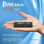 TV98 Rockchip 3228A クアッドコア 4K HD Bluetooth Android TVスティック、Rockchip 3228A 4K、4GB+32GB、2GB+16GB