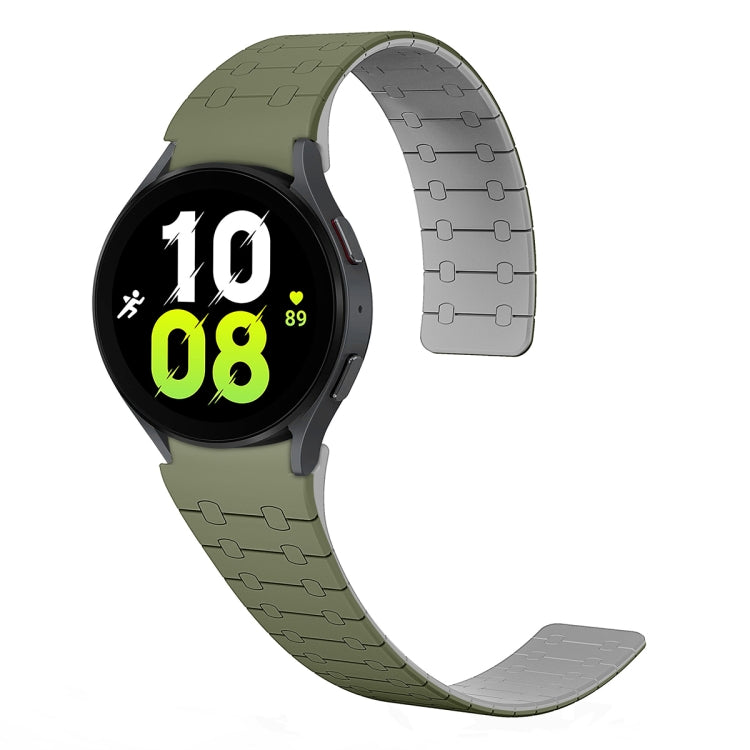 二色ループマグネティックシリコンウォッチバンド、Samsung Galaxy Watch 6 / 5 / 4用