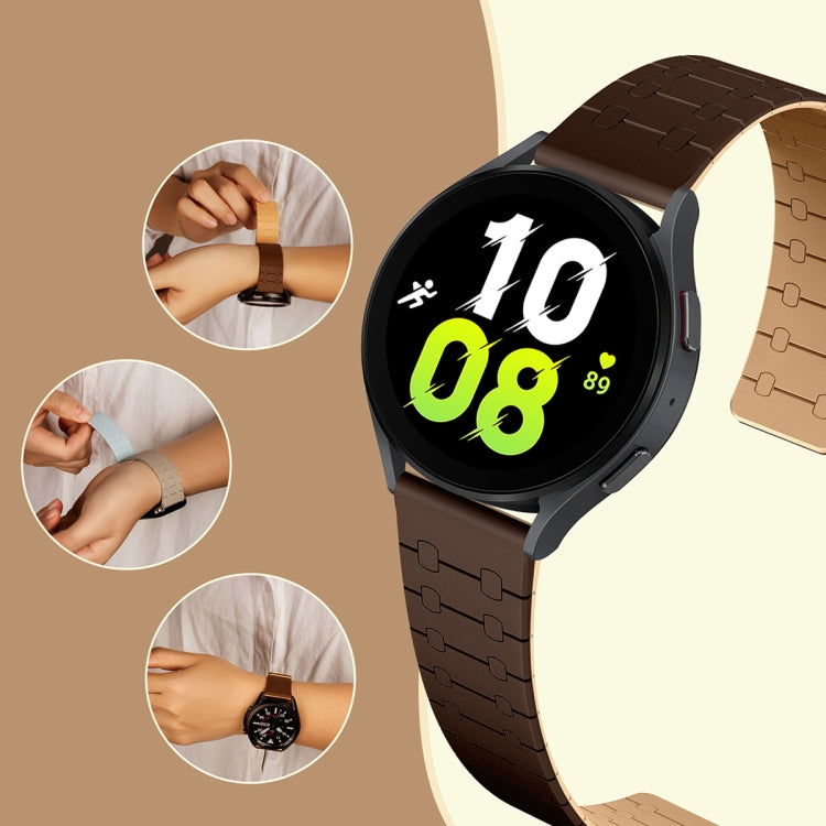二色ループマグネティックシリコンウォッチバンド、Samsung Galaxy Watch 6 / 5 / 4用