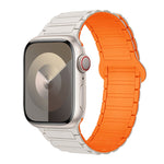 I字型マグネティックシリコンウォッチバンド、Apple Watch Series 9 45mm用、Apple Watch Series 9 41mm用、Apple Watch Ultra 49mm用