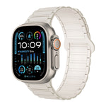I字型マグネティックシリコンウォッチバンド、Apple Watch Series 9 45mm用、Apple Watch Series 9 41mm用、Apple Watch Ultra 49mm用