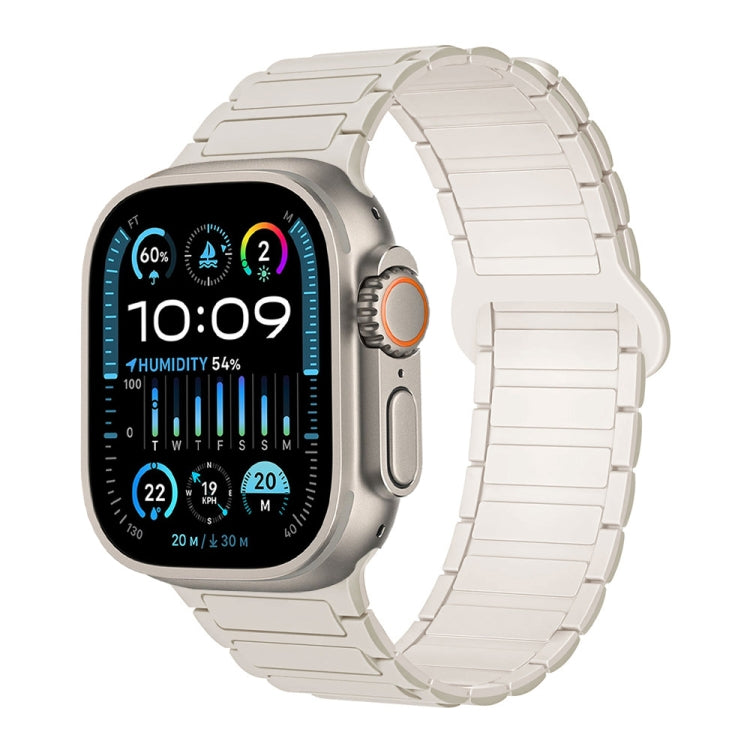 I字型マグネティックシリコンウォッチバンド、Apple Watch Series 9 45mm用、Apple Watch Series 9 41mm用、Apple Watch Ultra 49mm用