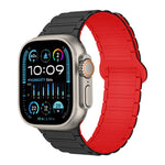 I字型マグネティックシリコンウォッチバンド、Apple Watch Series 9 45mm用、Apple Watch Series 9 41mm用、Apple Watch Ultra 49mm用
