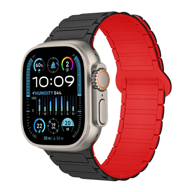 I字型マグネティックシリコンウォッチバンド、Apple Watch Series 9 45mm用、Apple Watch Series 9 41mm用、Apple Watch Ultra 49mm用