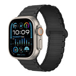 I字型マグネティックシリコンウォッチバンド、Apple Watch Series 9 45mm用、Apple Watch Series 9 41mm用、Apple Watch Ultra 49mm用