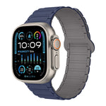 I字型マグネティックシリコンウォッチバンド、Apple Watch Series 9 45mm用、Apple Watch Series 9 41mm用、Apple Watch Ultra 49mm用
