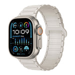 I字型マグネティックシリコンウォッチバンド、Apple Watch Series 9 45mm用、Apple Watch Series 9 41mm用、Apple Watch Ultra 49mm用