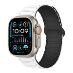 I字型マグネティックシリコンウォッチバンド、Apple Watch Series 9 45mm用、Apple Watch Series 9 41mm用、Apple Watch Ultra 49mm用