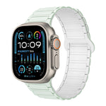 I字型マグネティックシリコンウォッチバンド、Apple Watch Series 9 45mm用、Apple Watch Series 9 41mm用、Apple Watch Ultra 49mm用