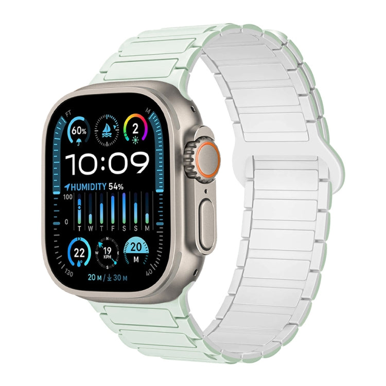 I字型マグネティックシリコンウォッチバンド、Apple Watch Series 9 45mm用、Apple Watch Series 9 41mm用、Apple Watch Ultra 49mm用