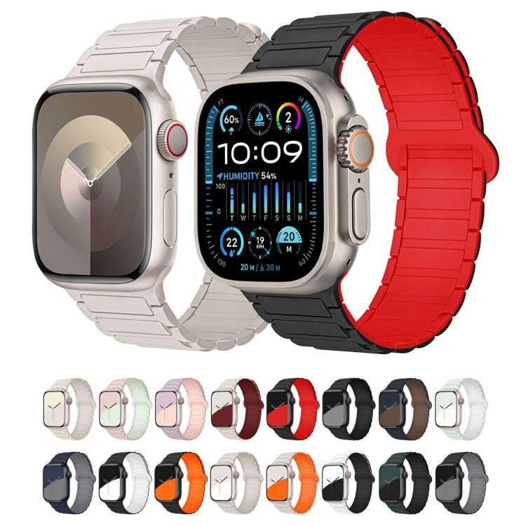 I字型マグネティックシリコンウォッチバンド、Apple Watch Series 9 45mm用、Apple Watch Series 9 41mm用、Apple Watch Ultra 49mm用