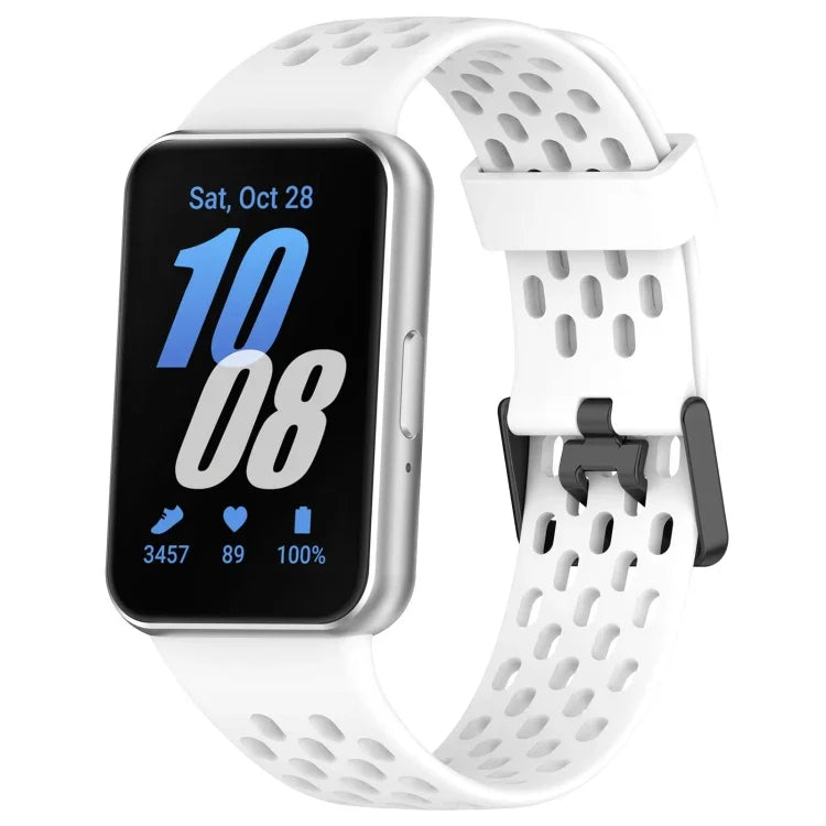 ホールスタイルデュアルバックルシリコンウォッチバンド、Samsung Galaxy Fit 3用