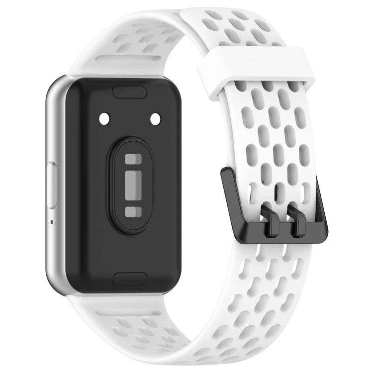 ホールスタイルデュアルバックルシリコンウォッチバンド、Samsung Galaxy Fit 3用