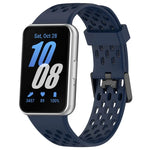 ホールスタイルデュアルバックルシリコンウォッチバンド、Samsung Galaxy Fit 3用