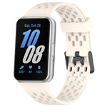ホールスタイルデュアルバックルシリコンウォッチバンド、Samsung Galaxy Fit 3用