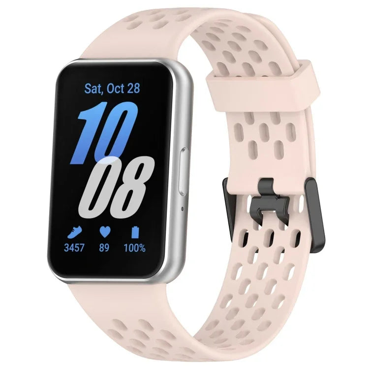 ホールスタイルデュアルバックルシリコンウォッチバンド、Samsung Galaxy Fit 3用