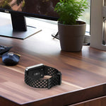 ホールスタイルデュアルバックルシリコンウォッチバンド、Samsung Galaxy Fit 3用