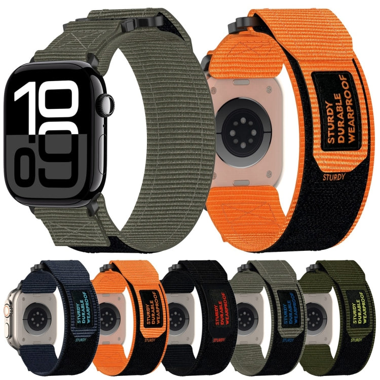 ナイロンフック＆ループファスナーワッチバンド、Apple Watch Series 10 46mm用、Apple Watch Series 10 42mm用、Apple Watch SE 2023 44mm用、Apple Watch SE 2023 40mm用、Apple Watch Ultra 2 49mm用、Apple Watch Series 9 45mm用、Apple Watch Series 9 41mm用