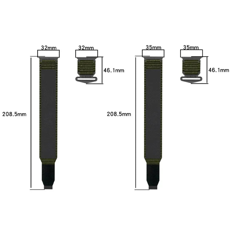 ナイロンフック＆ループファスナウォッチバンド、Apple Watch 38mm用