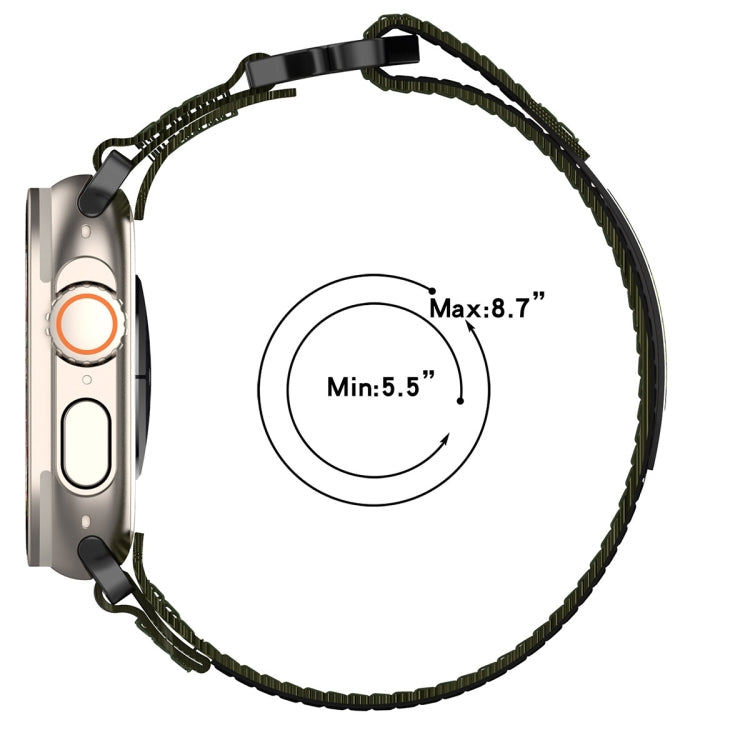 ナイロンフック＆ループファスナーワッチバンド、Apple Watch Series 10 46mm用、Apple Watch Series 10 42mm用、Apple Watch SE 2023 44mm用、Apple Watch SE 2023 40mm用、Apple Watch Ultra 2 49mm用、Apple Watch Series 9 45mm用、Apple Watch Series 9 41mm用