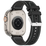 一般バックルハイブリッドナイロン編みシリコンウォッチバンド、Apple Watch 42mm用、Apple Watch 38mm用