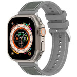 一般バックルハイブリッドナイロン編みシリコンウォッチバンド、Apple Watch 42mm用、Apple Watch 38mm用