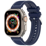 一般バックルハイブリッドナイロン編みシリコンウォッチバンド、Apple Watch 42mm用、Apple Watch 38mm用