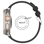 一般バックルハイブリッドナイロン編みシリコンウォッチバンド、Apple Watch 42mm用、Apple Watch 38mm用