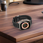 一般バックルハイブリッドナイロン編みシリコンウォッチバンド、Apple Watch 42mm用、Apple Watch 38mm用