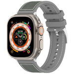 公式バックルハイブリッドナイロン編みシリコンウォッチバンド、Apple Watch 42mm用、Apple Watch 38mm用