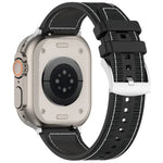 公式バックルハイブリッドナイロン編みシリコンウォッチバンド、Apple Watch 42mm用、Apple Watch 38mm用