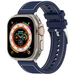 公式バックルハイブリッドナイロン編みシリコンウォッチバンド、Apple Watch 42mm用、Apple Watch 38mm用