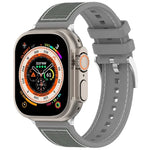 公式バックルハイブリッドナイロン編みシリコンウォッチバンド、Apple Watch 42mm用、Apple Watch 38mm用