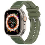公式バックルハイブリッドナイロン編みシリコンウォッチバンド、Apple Watch 42mm用、Apple Watch 38mm用