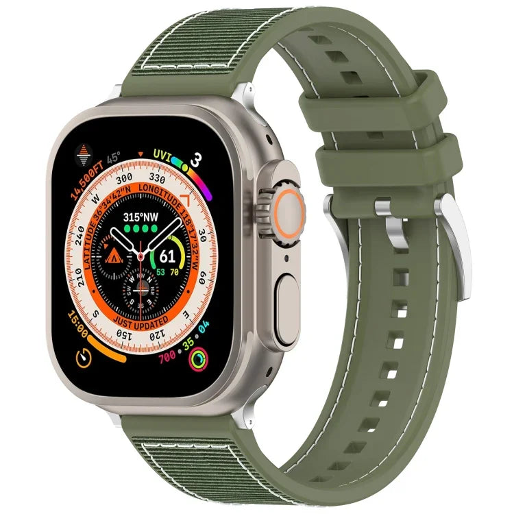 公式バックルハイブリッドナイロン編みシリコンウォッチバンド、Apple Watch 42mm用、Apple Watch 38mm用