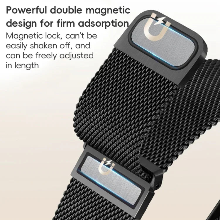 ZGA ミラネーゼ マグネティック メタルウォッチバンド、Apple Watch Series 10 46mm 用、Apple Watch Series 10 42mm 用、Apple Watch SE 2023 44mm 用、Apple Watch Ultra 2 49mm 用、Apple Watch Series 9 45mm 用、Apple Watch Ultra 49mm 用、Apple Watch Series 8 45mm 用...