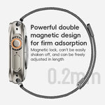 ZGA ミラネーゼ マグネティック メタルウォッチバンド、Apple Watch Series 10 46mm 用、Apple Watch Series 10 42mm 用、Apple Watch SE 2023 44mm 用、Apple Watch Ultra 2 49mm 用、Apple Watch Series 9 45mm 用、Apple Watch Ultra 49mm 用、Apple Watch Series 8 45mm 用...