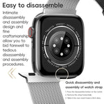 ZGA ミラネーゼ マグネティック メタルウォッチバンド、Apple Watch Series 10 46mm 用、Apple Watch Series 10 42mm 用、Apple Watch SE 2023 44mm 用、Apple Watch Ultra 2 49mm 用、Apple Watch Series 9 45mm 用、Apple Watch Ultra 49mm 用、Apple Watch Series 8 45mm 用...