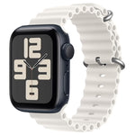 ZGA Ocean シリコンウォッチバンド、Apple Watch Series 10 46mm用、Apple Watch Series 10 42mm用、Apple Watch SE 2023 44mm用、Apple Watch Ultra 2 49mm用、Apple Watch Series 9 45mm用、Apple Watch Ultra 49mm用、Apple Watch Series 8 45mm用