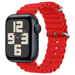 ZGA Ocean シリコンウォッチバンド、Apple Watch Series 10 46mm用、Apple Watch Series 10 42mm用、Apple Watch SE 2023 44mm用、Apple Watch Ultra 2 49mm用、Apple Watch Series 9 45mm用、Apple Watch Ultra 49mm用、Apple Watch Series 8 45mm用