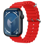 ZGA Ocean シリコンウォッチバンド、Apple Watch Series 10 46mm用、Apple Watch Series 10 42mm用、Apple Watch SE 2023 44mm用、Apple Watch Ultra 2 49mm用、Apple Watch Series 9 45mm用、Apple Watch Ultra 49mm用、Apple Watch Series 8 45mm用