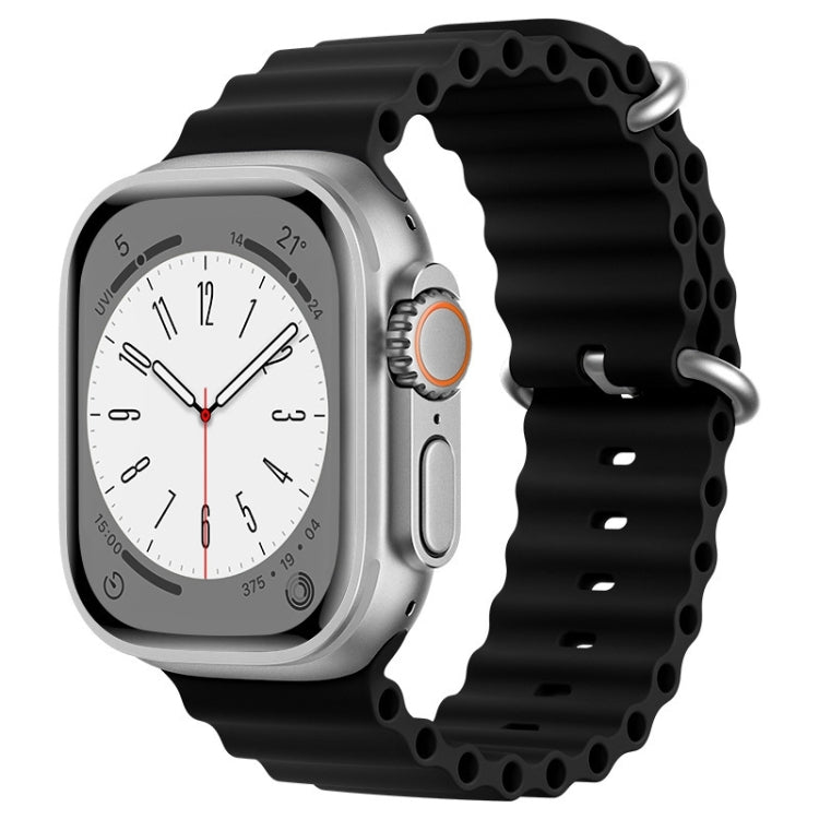 ZGA Ocean シリコンウォッチバンド、Apple Watch Series 10 46mm用、Apple Watch Series 10 42mm用、Apple Watch SE 2023 44mm用、Apple Watch Ultra 2 49mm用、Apple Watch Series 9 45mm用、Apple Watch Ultra 49mm用、Apple Watch Series 8 45mm用