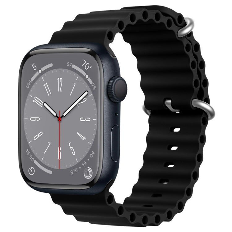 ZGA Ocean シリコンウォッチバンド、Apple Watch Series 10 46mm用、Apple Watch Series 10 42mm用、Apple Watch SE 2023 44mm用、Apple Watch Ultra 2 49mm用、Apple Watch Series 9 45mm用、Apple Watch Ultra 49mm用、Apple Watch Series 8 45mm用