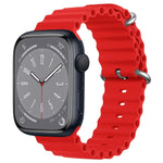 ZGA Ocean シリコンウォッチバンド、Apple Watch Series 10 46mm用、Apple Watch Series 10 42mm用、Apple Watch SE 2023 44mm用、Apple Watch Ultra 2 49mm用、Apple Watch Series 9 45mm用、Apple Watch Ultra 49mm用、Apple Watch Series 8 45mm用